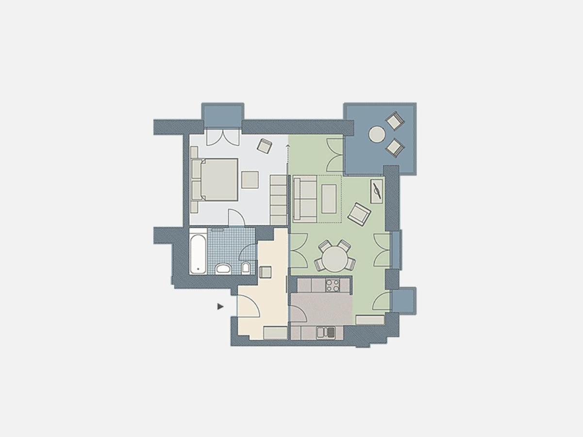 Kaiservillen Heringsdorf - Ferienwohnung Mit 1 Schlafzimmer Und Balkon D224 Exteriör bild